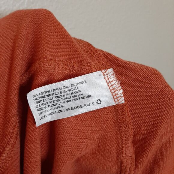 Joy Lab Sweatpants Orange Women Size XS / S Joggers High Waist With Pockets - Picture 10 of 10